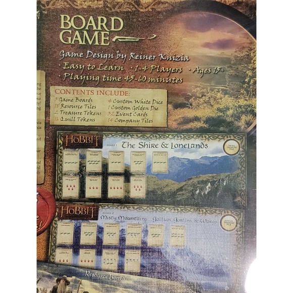 The Hobbit: An Unexpected Journey Board Game New Unopened CRYPTOZOIC 2013 - Picture 4 of 8